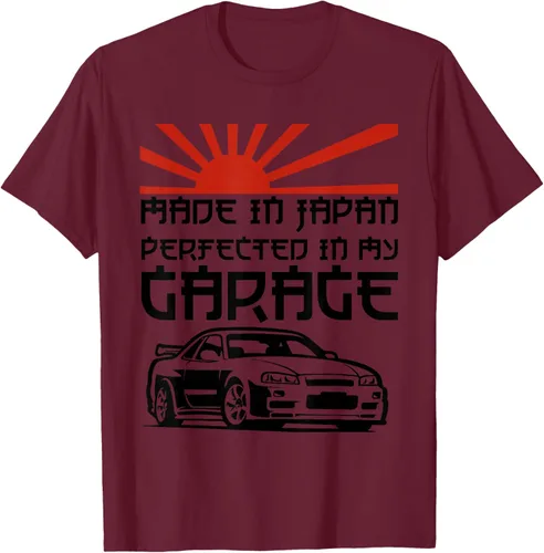 Vista 10 de JDM Japan Motorsport Tuning Car - Camiseta de los años 90, Blanco, S