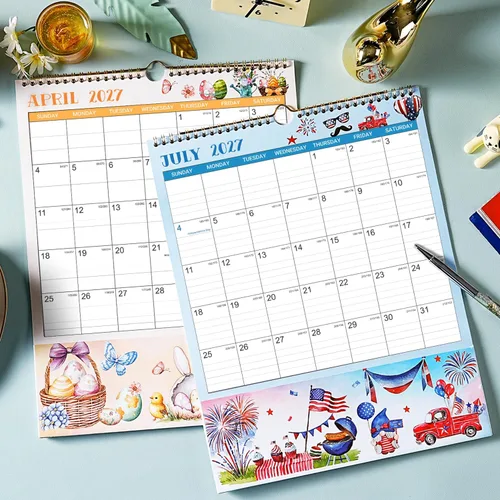 Vista 8 de Calendario de pared 2027 - 11.4 x 14.5 pulgadas, 12 meses desde enero