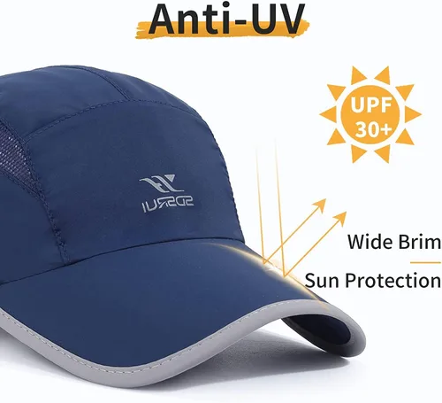 Vista 30 de Gorra deportiva de malla ligera de secado rápido para hombres y mujeres