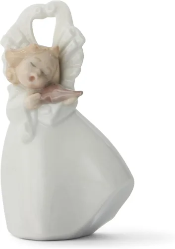 Vista 3 de NAO Melodía de cuerda. Figura de ángel de porcelana.