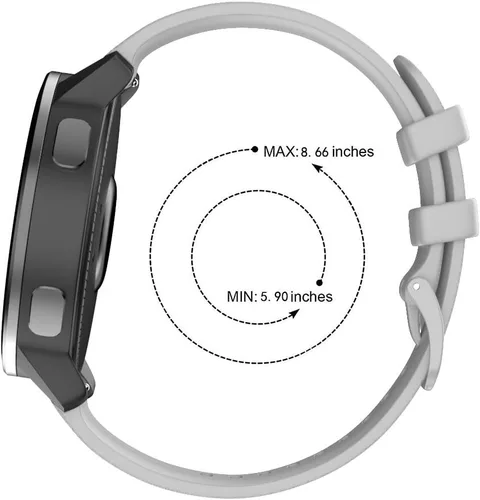 Vista 7 de ISABAKE Correa de repuesto para reloj Polar Ignite para Garmin vivoactive4 / Active de 0.866 in de liberación rápida de silicona