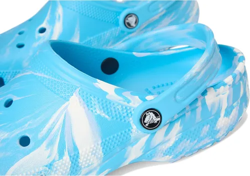 Vista 7 de Crocs Unisex-Adult Classic Marbled Tie-dye Clog Vidrio tintado/Multi