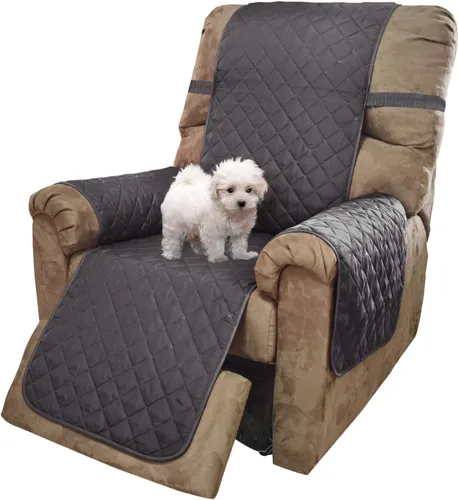 Vista 57 de U-NICE HOME Funda para sillón reclinable, reversible, con correas elásticas, resistente al agua, protege de perros y mascotas, sillón pequeño
