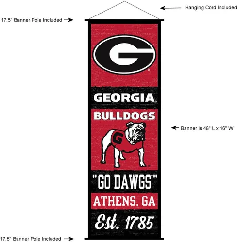 Vista 2 de Banner y letrero de desplazamiento de los Bulldogs de Georgia