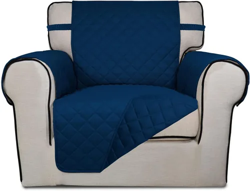 Vista 201 de PureFit - Funda de sofá acolchada reversible, protector de muebles impermeable, funda de sofá lavable con espuma antideslizante y correas elásticas