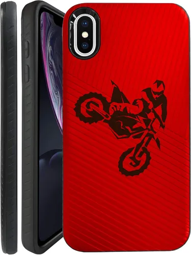 Vista 11 de CasesOnDeck Funda para Apple iPhone XR (2018) / 10 R de 6.1 pulgadas, protección contra caídas híbrida de doble capa (béisbol)