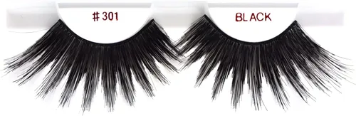 Vista 2 de 6 paquetes de pestañas - # 301 Christina 100% cabello humano pestañas postizas