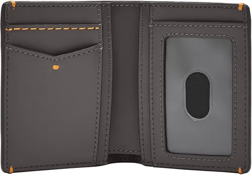 Vista 3 de Fossil Mens Joshua Vegan Cactus Leather Slim Minimalist Bifold Front Pocket Wallet