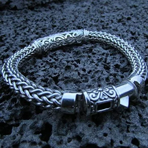 Vista 7 de Pulsera para hombre de metal plateado de regalo Manta Ray Stingray Turtle Hawaii Isla Grande