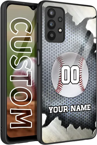 Vista 14 de Funda de goma personalizada con diseño de bandera de Estados Unidos con número de nombre para Samsung Galaxy América Fuego