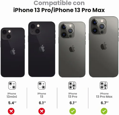 Vista 2 de Tensea Protector de lente de cámara para iPhone 13 Pro, iPhone 13 Pro Max Verde alpino
