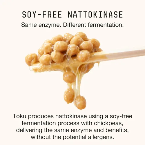 Vista 4 de Toku Nattokinase 10,800 FU Suplemento con Vitamina K2 MK7 y Beta Glucano de Avena, Polvo de Apoyo para la Circulación Diaria, Mezcla de Bebida a