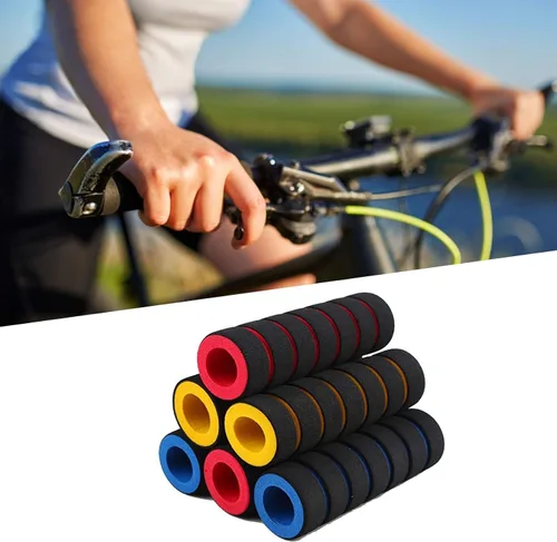 Vista 7 de 1 par de empuñaduras de manillar de bicicleta espuma suave MTB bicicleta bicicleta antideslizante agarre Ciclismo Riding Handle Covers