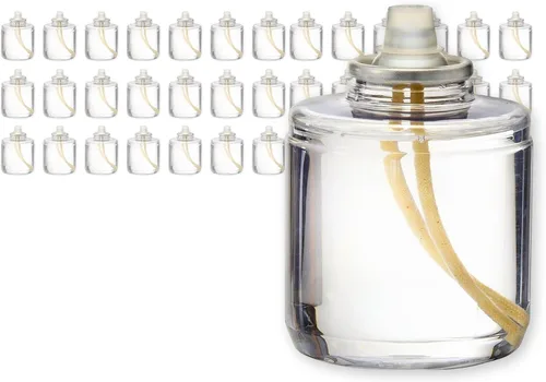Vista 17 de Hollowick Velas líquidas desechables, 8 horas, para uso en portalámparas votivas de vidrio, luces de mesa de boda de restaurante, cierres