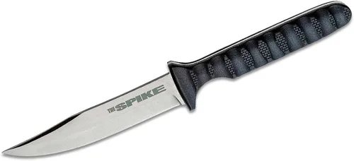 Vista 2 de Cold Steel Bowie Spike Duradero y Ligero de Acero Inoxidable Alemán 4116 de 4 Pulgadas, Cuchillo de Cuello de Hoja Fija Táctica para Exteriores