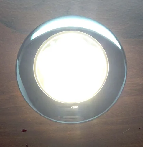 Vista 4 de MARINE BOAT 6 LED CÁLIDO TECHO CORTESÍA LUZ DE ACERO INOXIDABLE RIM FLUSH