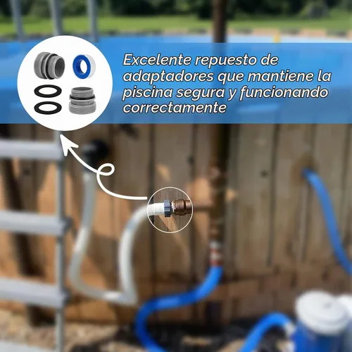 Vista 6 de Kit de adaptadores de conversión de manguera compatible con Intex Coleman