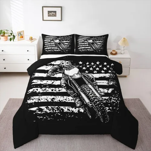 Vista 11 de Erosebridal Juego de edredón de camión de bomberos para niños, juego de ropa de cama de panal rojo brillante con diseño de panal de abeja