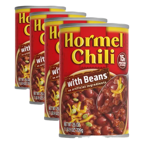 Vista 13 de Hormel Chili con frijoles, 25 onzas