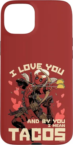 Vista 17 de Marvel Deadpool I Love You and by You I Mean Tacos - Carcasa para iPhone 17