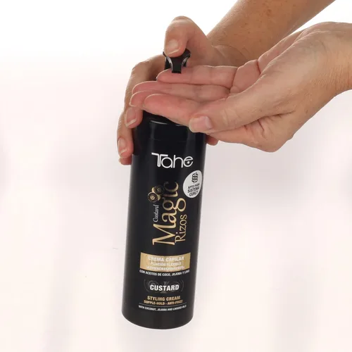 Vista 4 de Tahe Magic Rizos Crema para peinar Crema Supple-Hold, Control de Frizz, 10.1 fl oz