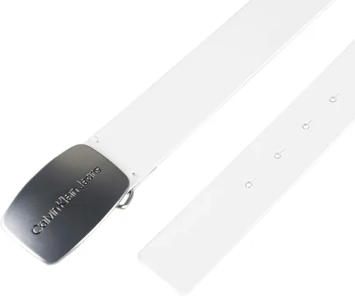 Vista 4 de Calvin Klein Cinturón casual para mujer con hebilla de placa