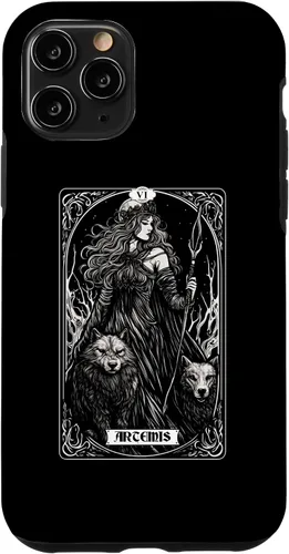 Vista 10 de iPhone 14 Artemis Tarot Card Caza Dios griego Diosa Caso