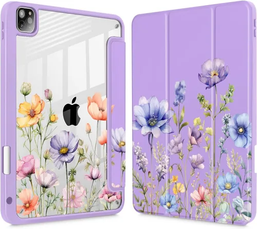 Vista 25 de May Chen Funda para iPad Pro de 11 pulgadas M2 de 4ª generación 2022, iPad Pro 11 de 3ª/2ª/1ª generación, Funda con cubierta trasera transparente a