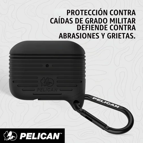 Vista 3 de Pelican Protector Series - Funda para AirPods Pro 3 con mosquetón