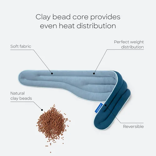 Vista 3 de Ostrichpillow - Envoltura para el cuello con calefacción para microondas, terapia suave de calor y frío