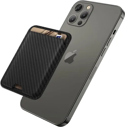 Vista 13 de Cartera magnética iLodn compatible con MagSafe para iPhone 17 16 15 14 13 12 Pro Max Air Plus, tarjetero Mag 3 Safe adhesivo para accesorios