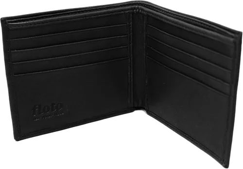 Vista 3 de Floto Firenze - Cartera de piel de cordero italiana para hombre, Negro -, Classic