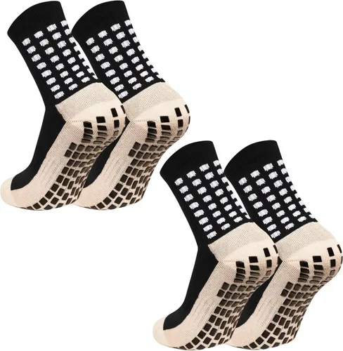 Vista 12 de Calcetines de fútbol con agarre para hombre, calcetines atléticos antideslizantes, calcetines de fútbol americano y baloncesto antideslizantes
