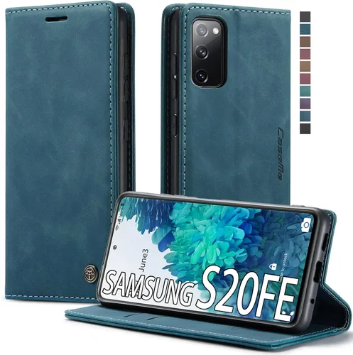 Vista 12 de Funda tipo cartera para Samsung Galaxy S20 FE 5G, con soporte magnético, de piel, con tarjetero de identificación y tarjeta de crédito para Samsung