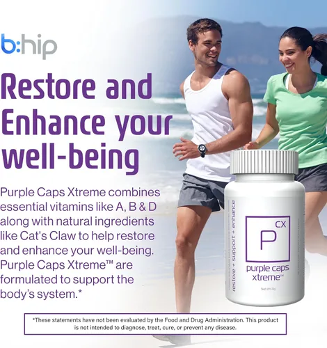 Vista 4 de bHIP Global Purple Caps Xtreme - Vitaminas y Minerales - 60 Cápsulas