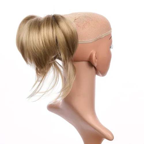 Vista 15 de Extensión de cabello ajustable, cola de caballo desarreglada, 12 pulgadas con pinzas, de Onedor, 10#