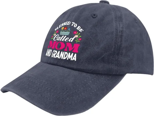 Vista 2 de devor Gorra de béisbol Blessed to be Called Mom and Grandma Gorra de béisbol, gorra gráfica para mujer
