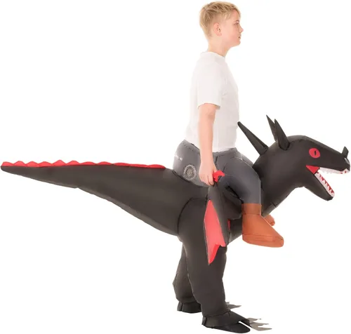 Vista 4 de Morph Disfraz inflable de dragón de Halloween para adultos disfraz de montar
