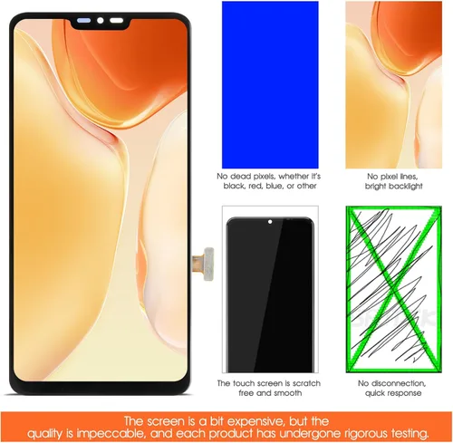 Vista 6 de Pantalla para LG G7 ThinQ Reemplazo de pantalla para LG G710 Pantalla LCD LM-G710, LM-G710N, LM-G710V Pantalla táctil Digitalizador Asamblea Piezas