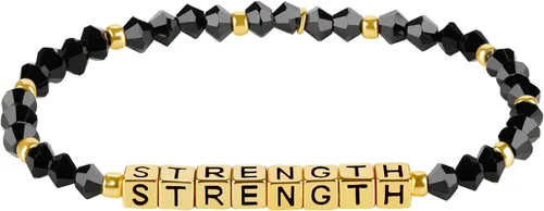Vista 2 de INSPIRED VOICES Pulseras inspiradoras para mujer, pulseras motivacionales, joyas inspiradoras, pulseras elásticas con cuentas y regalos de aliento