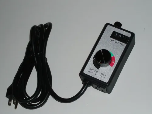 Vista 3 de Gino Development 09-0123 TruePower Controlador de velocidad de enrutador de esfera variable para conductos y ventiladores en línea