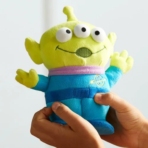 Vista 3 de Disney Store - Peluche oficial de Toy Story, Alien, personaje icónico de peluche con ojos bordados y características de felpa suave, adecuado