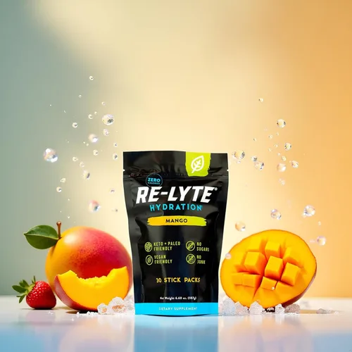Vista 4 de REDMOND Re-Lyte Hydratio - Mezcla de polvo para bebidas electrolíticas (Mango), 30 paquetes Electrolitos sin azúcar, paquetes de hidratación