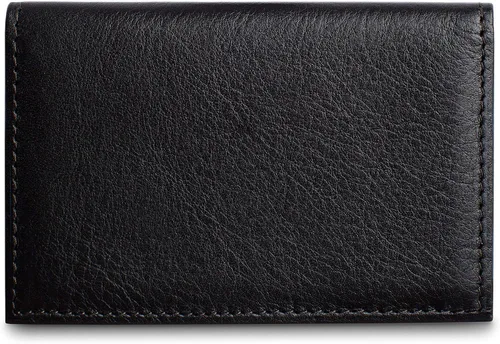Vista 6 de Bosca Estuche para tarjetas de llamadas para hombre, Negro