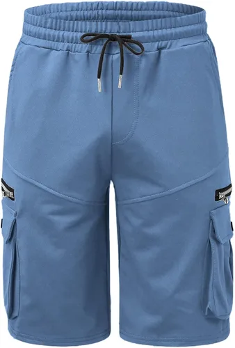 Vista 4 de Pantalones cortos de entrenamiento para hombre, pantalones cortos para hombre, pantalones cortos de carga casual para entrenamiento, fitness