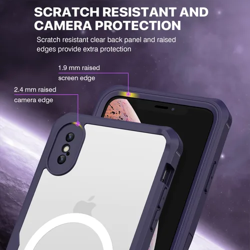 Vista 24 de CENHUFO Funda de privacidad para iPhone 11 Pro, funda de cuerpo completo con protector de pantalla de privacidad de vidrio templado 9H integrado