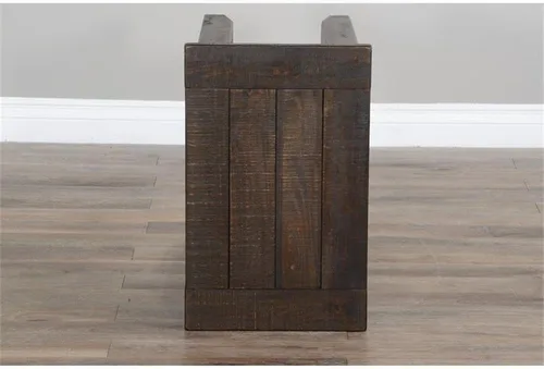 Vista 6 de Pemberly Row Mesa auxiliar de madera de caoba de 14" en hoja de tabaco
