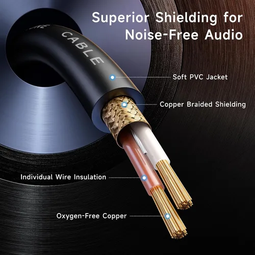 Vista 7 de Cable Matters Cable desequilibrado de 0.138 in a XLR, macho a hembra, 3 pies Cable macho a XLR hembra de 1/8 de pulgada (0.138 in), desequilibrado