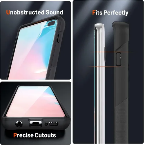 Vista 6 de Funda diseñada para Samsung Galaxy S10 Plus, regalo de grado militar, resistente a las caídas, a prueba de golpes, para Galaxy S10+ Plus