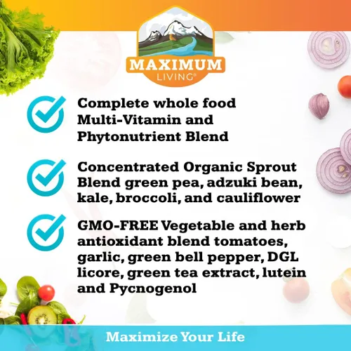Vista 4 de Vita-Sprout - Mezcla de multivitamínicos y fitonutrientes integrales, 120 cápsulas